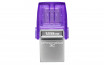 Kingston Technology DataTraveler microDuo 3C USB kľúč 128 GB USB Type-A / USB Type-C 3.2 Gen 1 (3.1 Gen 1) Nerezová oceľ, Purpurová thumbnail