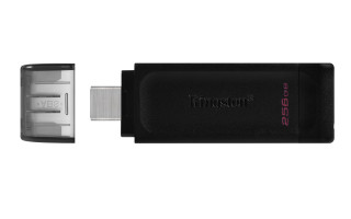 Kingston Technology DataTraveler 70 USB kľúč 256 GB USB Typ-C 3.2 Gen 1 (3.1 Gen 1) Čierna PC