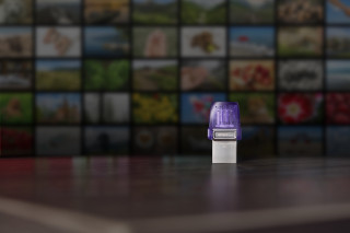 Kingston Technology DataTraveler microDuo 3C USB kľúč 256 GB USB Type-A / USB Type-C 3.2 Gen 1 (3.1 Gen 1) Nerezová oceľ, Purpurová PC
