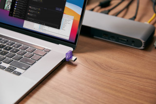 Kingston Technology DataTraveler microDuo 3C USB kľúč 64 GB USB Type-A / USB Type-C 3.2 Gen 1 (3.1 Gen 1) Purpurová, Nerezová oceľ PC