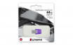 Kingston Technology DataTraveler microDuo 3C USB kľúč 64 GB USB Type-A / USB Type-C 3.2 Gen 1 (3.1 Gen 1) Purpurová, Nerezová oceľ thumbnail