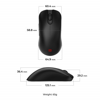 BenQ ZOWIE FK2-DW myš Hranie Pravoruké RF Wireless 3200 DPI PC