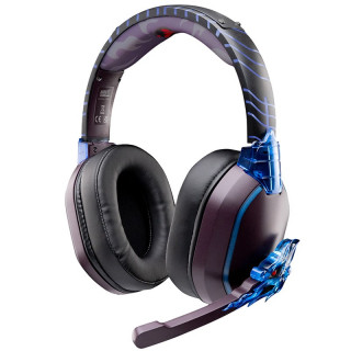 Lexip TSXLXHS0003 slúchadlo / náhlavná súprava Slúchadlá s mikrofónom Káblový a bezdrôtový Pres hlavu Hranie Bluetooth Čierna, Modrá PC