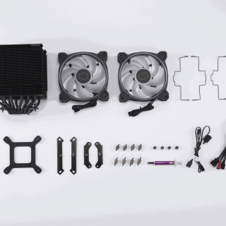 Cooler Master Hyper 622 Halo Black Procesor Vzduchový chladič 12 cm Čierna PC