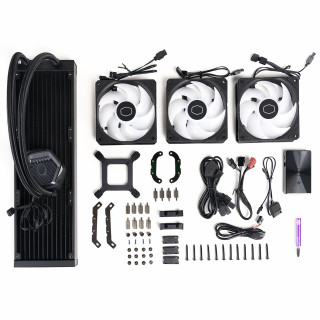 Cooler Master MasterLiquid 360 ATMOS Procesor Súprava vodného chladenia 12 cm Čierna PC