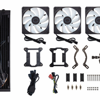 Cooler Master MasterLiquid 360L Core ARGB Procesor Súprava vodného chladenia 12 cm Čierna PC