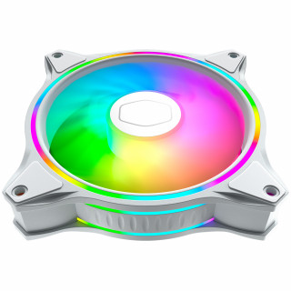 Cooler Master MasterFan MF120 Halo 3in1 White Edition Počítačová skriňa Ventilátor 12 cm Biela 3 kusov PC