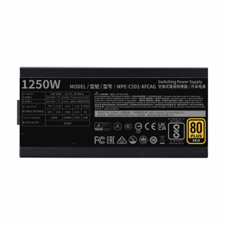 Cooler Master MWE Gold 1250 - V2 ATX 3.0 zdroj 1250 W 24-pin ATX Čierna PC