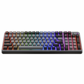 Cooler Master Peripherals MK770 klávesnica Univerzálne USB + RF Wireless + Bluetooth QWERTY Maďarský Tmavo šedá, Šedá PC