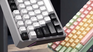 Cooler Master Peripherals MK770 klávesnica Univerzálne USB + RF Wireless + Bluetooth QWERTY Maďarský Tmavo šedá, Šedá PC