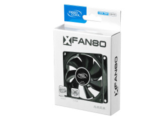 DeepCool XFAN 80 systém chladenia počítačov Počítačová skriňa Ventilátor 8 cm Čierna PC