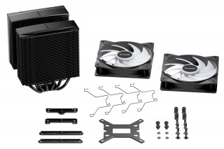 be quiet! Pure Rock Pro 3 LX Black Procesor Vzduchový chladič 12 cm Čierna 1 kusov PC