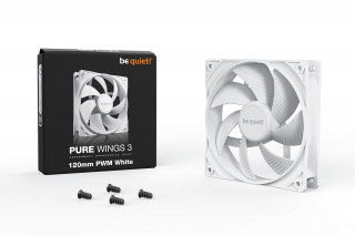 be quiet! Pure Wings 3 120mm PWM White Počítačová skriňa Ventilátor 12 cm Biela 1 kusov PC