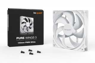 be quiet! Pure Wings 3 140mm PWM White Počítačová skriňa Ventilátor 14 cm Biela 1 kusov PC