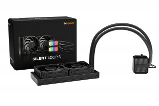 be quiet! Silent Loop 3 240 mm Procesor Vodné chladenie typu všetko v jednom 12 cm Čierna 1 kusov PC