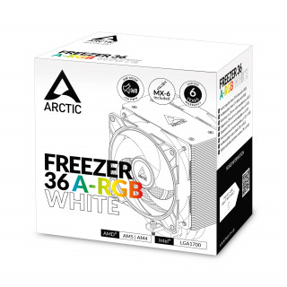 ARCTIC Freezer 36 A-RGB Procesor Vzduchový chladič 12 cm Biela 1 kusov PC