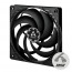 ARCTIC P12 Slim PWM PST Počítačová skriňa Ventilátor 12 cm Čierna 1 kusov thumbnail