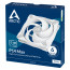 ARCTIC P14 Max (White) Počítačová skriňa Ventilátor 14 cm Biela thumbnail