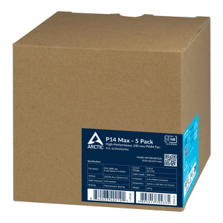 ARCTIC P14 Max Počítačová skriňa Ventilátor 14 cm Čierna PC