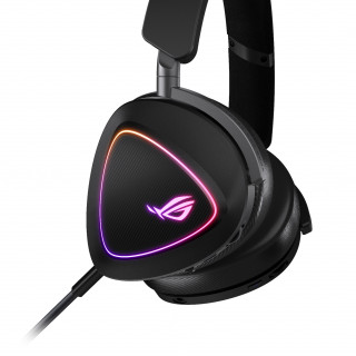 ASUS ROG DELTA II Slúchadlá s mikrofónom Káblový a bezdrôtový Pres hlavu Hranie USB Typ-C Bluetooth Čierna PC