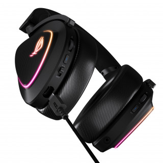 ASUS ROG DELTA II Slúchadlá s mikrofónom Káblový a bezdrôtový Pres hlavu Hranie USB Typ-C Bluetooth Čierna PC