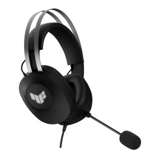 ASUS TUF Gaming H1 Gen II Slúchadlá s mikrofónom Kábel Pres hlavu Hranie USB Typ-A Čierna PC