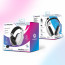 Oniverse Polaris Slúchadlá s mikrofónom Káblový a bezdrôtový Pres hlavu Hranie USB Type-C / USB Type-A Bluetooth Čierna, Biela thumbnail