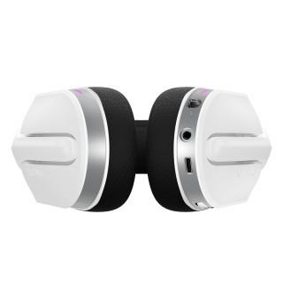 Oniverse Polaris Slúchadlá s mikrofónom Káblový a bezdrôtový Pres hlavu Hranie USB Type-C / USB Type-A Bluetooth Čierna, Biela PC