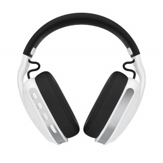 Oniverse Polaris Slúchadlá s mikrofónom Káblový a bezdrôtový Pres hlavu Hranie USB Type-C / USB Type-A Bluetooth Čierna, Biela PC