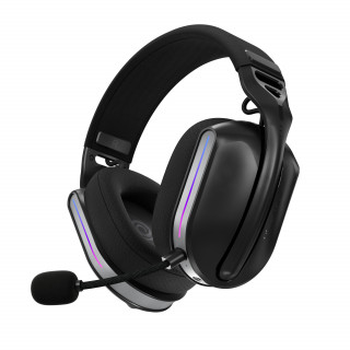 Oniverse Polaris Slúchadlá s mikrofónom Káblový a bezdrôtový Pres hlavu Hranie USB Type-C / USB Type-A Bluetooth Čierna PC