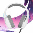 Oniverse Nebula Slúchadlá s mikrofónom Kábel Pres hlavu Hranie USB Typ-A Biela thumbnail