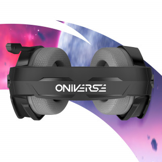 Oniverse Nebula Slúchadlá s mikrofónom Kábel Pres hlavu Hranie USB Typ-A Čierna PC