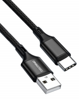 Oniverse ONICAB4-TYPEC3-BLK USB kábel 3 m USB A USB C Čierna PC