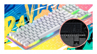 HATOR Gravity X TKL klávesnica Hranie USB QWERTY US English Čierna PC