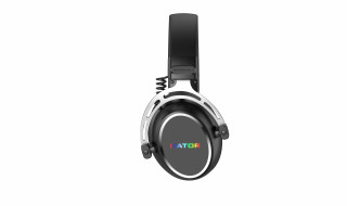HATOR Hypergang 3 Wireless Slúchadlá s mikrofónom Bezdrôtový Pres hlavu Hranie USB Type-C / USB Type-A Bluetooth Čierna PC