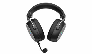 HATOR Hypergang 3 Wireless Slúchadlá s mikrofónom Bezdrôtový Pres hlavu Hranie USB Type-C / USB Type-A Bluetooth Čierna PC