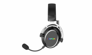 HATOR Hypergang 3 Wireless Slúchadlá s mikrofónom Bezdrôtový Pres hlavu Hranie USB Type-C / USB Type-A Bluetooth Čierna PC