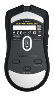 HATOR Pulsar 3 Wireless myš Hranie Všestranný RF Wireless + Bluetooth + USB Type-C Optický 12000 DPI PC