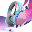 Oniverse Nebula Slúchadlá s mikrofónom Kábel Pres hlavu Hranie USB Typ-A Azúrová, Ružová thumbnail