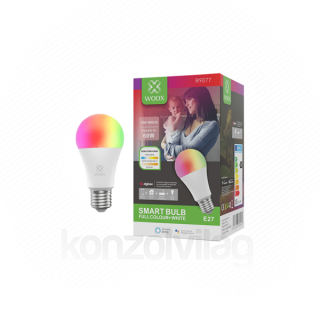 Woox Smart Zigbee LED bulb - R9077 (E27, RGB+CCT, 30.000h, 10 Watt, 806LM, 2700-6500K, Zigbee 3.0) Home