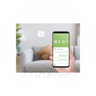 Woox Smart Zigbee Humidity and temperature sensor- R7048 (1xCR2032, Zigbee 3.0, indoor) Home