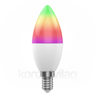 Woox Smart Home LED bulb - R9075 (E14, RGB+CCT, 30.000h, 5Watt, 470LM, 2700-6500K) Home