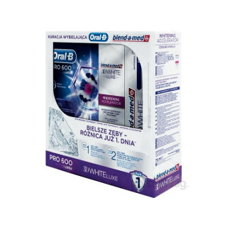 Oral-B Pro 600 electric toothbrush + BAM Accelerator + BAM White Brillance toothpaste Home