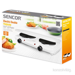 Sencor SCP 2271WH white double electric hot plate Home