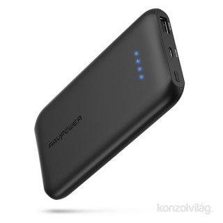 Ravpower RP-PB077 10000 mAh ULTRA slim, Black powerbank, fast with charger  Mobile