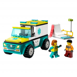 LEGO City Sanitka a snowbordista (60403) Hračka