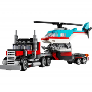 LEGO Creator Nákladiak s plochou korbou a helikoptérou (31146) Hračka
