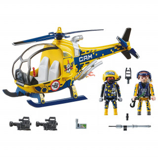 Playmobil Air Stuntshow Helikoptéra s filmovou posádkou (70833) Hračka