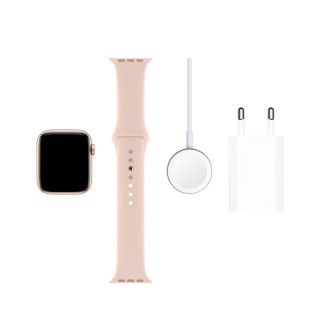 Apple Watch Series GPS, 44mm Gold aluminum Case with Pink Sand Sport Band S/M M/L Mobile