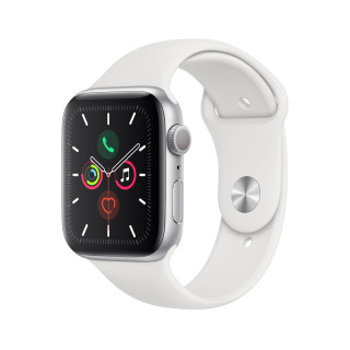 Apple Watch Series GPS, 44mm Silver aluminum Case with White Sport Band S/M M/L Mobile